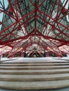 Red steel structure Royalty Free Stock Photo