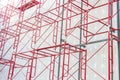 Red steel structure Royalty Free Stock Photo