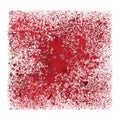 Red stenciled grunge square Royalty Free Stock Photo