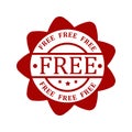 red sticker stamp free bonus