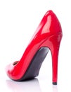 Red stiletto shoe Royalty Free Stock Photo