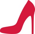 Red stiletto shoe