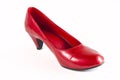 Red stiletto shoes Royalty Free Stock Photo