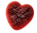 Red stone heart Royalty Free Stock Photo