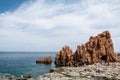 Red stones of Arbatax Royalty Free Stock Photo