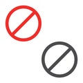 Red stop attention road sign. Stop sign icon vector eps10.
