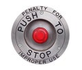 Red STOP button Royalty Free Stock Photo