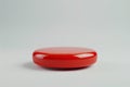 Red STOP Button on White Background Royalty Free Stock Photo