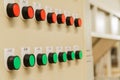 Red stop and green start buttons Royalty Free Stock Photo