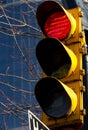 Red stop light Royalty Free Stock Photo