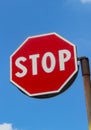 A red stop sign