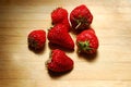 Strawberry on a chopping board