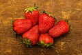 Red strawberry close Royalty Free Stock Photo