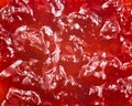 Red strawberry jam background Royalty Free Stock Photo