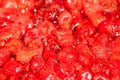 Red strawberry jam background texture Royalty Free Stock Photo
