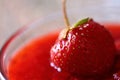 The red strawberry is a juicy and the most sumptuous fruit with a lot of vitamins. Royalty Free Stock Photo