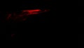 Red streaks light abstract animation background. Seamless Loop