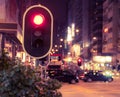 Street light in Nathan Road Hong Kong Royalty Free Stock Photo