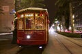 A streetcar on Canal Street in New Orleans