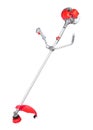 Red string trimmer on white background Royalty Free Stock Photo