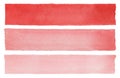 Red striped abstract background, watercolor line on the white texture paper background, background or template for text