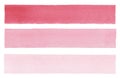 Red striped abstract background, watercolor line on the white texture paper background, background or template for text
