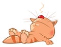 Illustration of a Cute Cat. Cartoon Character