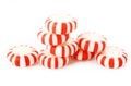 Red striped peppermints Royalty Free Stock Photo