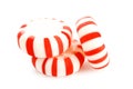 Red striped peppermints Royalty Free Stock Photo