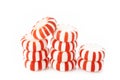 Red striped peppermints Royalty Free Stock Photo