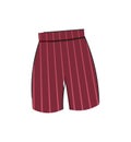 Red striped shorts Royalty Free Stock Photo