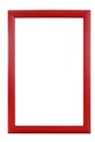 Red striped wooden frame