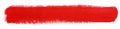 Red stroke of gouache paint brush Royalty Free Stock Photo