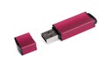 Red stylish flash drive