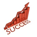 Red success illustration Royalty Free Stock Photo