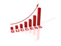 Red success illustration Royalty Free Stock Photo