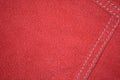 Red suede leather jacket, close-up for background