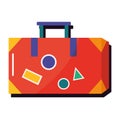 red suitcase travel Royalty Free Stock Photo