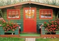 Red summerhouse