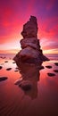 Fuchsia Sunrise Rock: A Captivating Fine Art Photography