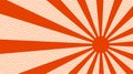 Red sun rays and japanese asian sea pattern. Japan flag background. EPS 10 vector illustration Royalty Free Stock Photo