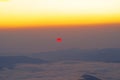 Red sun at sunrise Royalty Free Stock Photo