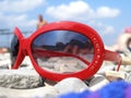 Red sunglasses Royalty Free Stock Photo