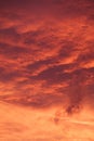 Red sunrise cloudscape