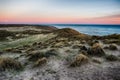 Red sunrise in patagonia beach Royalty Free Stock Photo