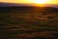 Red Sunrise in Sandwash Basin Royalty Free Stock Photo