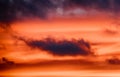 Red sunset background in patagonia Royalty Free Stock Photo