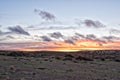 Red sunset background in patagonia Royalty Free Stock Photo