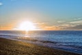 Red sunset background in patagonia Royalty Free Stock Photo