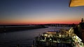 Red Sunset Bayside Boat dock